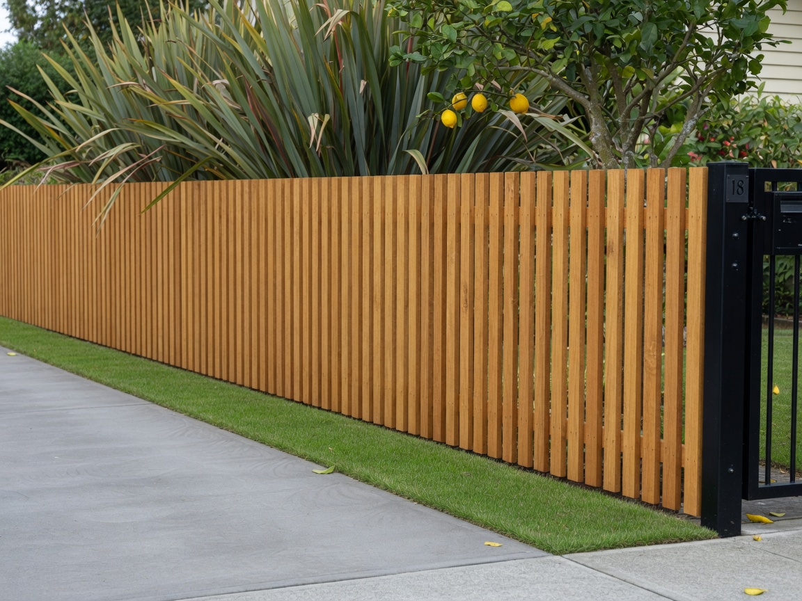 Timber fence built in Whakatāne